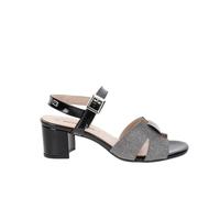 Valleverde Sandalo elegante Donna 28215 in Pelle Nero modello casual. Una calzatura comoda adatta per tutte le Occasioni. Primavera Estate. EU 37