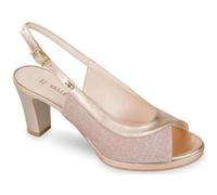 Valleverde Sandalo elegante Donna 28344 in Pelle Platino modello casual. Una calzatura comoda adatta per tutte le Occasioni. Primavera Estate. EU 38