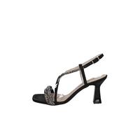 Valleverde Sandalo elegante Donna 28464 in Pelle Nero modello casual. Una calzatura comoda adatta per tutte le Occasioni. Primavera Estate. EU 40