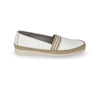 Valleverde Scarpa Donna Slip-on in Pelle Bianca con Profilo in Corda