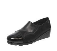 Valleverde Scarpe Slip ON Zeppa Casual Donna VS10304 Pelle Nero Original AI 2024 Taglia 37 Colore Nero