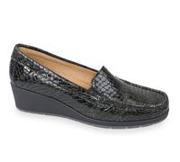 VALLEVERDE SCARPE MOCASSINI DONNA INVERNO 11403 CON ZEPPA MEDIA ONICE