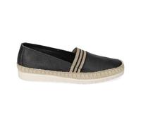 Valleverde Slip-on Donna in Pelle Nera con Profilo in Corda 39 / Nero