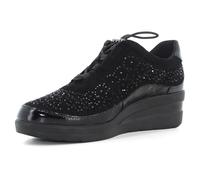 Valleverde Sneackers Donna 36206 in Camoscio Nero Modello Casual. Una Calzatura Comoda Adatta per Tutte Le Occasioni. Autunno-Inverno 2021-2022.EU 38