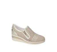 Valleverde Sneakers con Zeppa Donna - Ecru Modello VD350W Valle Verde Sneakers Donna -