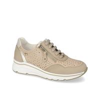 Valleverde Sneakers con Zip Donna - Beige Modello 36061 Valle Verde Sneakers Donna -
