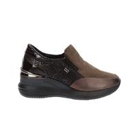 Valleverde Sneakers Donna 36283 in Pelle Modello Casual. Una Calzatura Comoda Adatta per Tutte Le Occasioni. Autunno-Inverno 2023. Tacco 6 cm (Beige, 39)