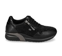 Valleverde Sneakers in camoscio con Glitter Nera VNF453W