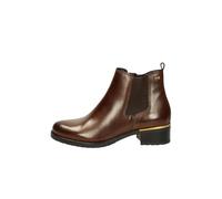 VALLEVERDE 47531 marrone scarpe donna stivaletto zip elastico pelle