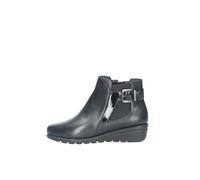 Valleverde Stivaletti Donna VS10312 in Pelle Nero modello casual. Una calzatura comoda adatta per tutte le Occasioni. Autunno Inverno. EU 35