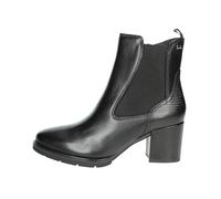 Valleverde 17200 Stivaletti Casual Donna Pelle Nero Tacco Grosso 7Cm Suola Gomma Gambale Caviglia