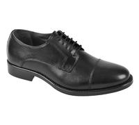 Valleverde Stringata Uomo 47871 in Pelle Nero Modello Casual. Una Calzatura Comoda Adatta per Tutte Le Occasioni. Autunno Inverno. EU 45
