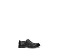 VALLEVERDE Stringata uomo nera in pelle 45