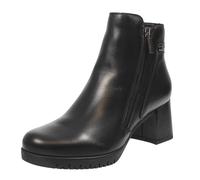 Valleverde Tronchetti In Nappa Con Tacco E Cerniera Nero - Taglia 37 [23.7cm]