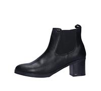 Valleverde Tronchetto Donna 36550 in Pelle Nero Modello Casual. Una Calzatura Comoda Adatta per Tutte Le Occasioni. Autunno-Inverno 2022. EU 35