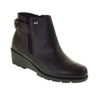 Valleverde Tronchetto Donna VS10413 in Pelle Marrone Modello Casual. Una Calzatura Comoda Adatta per Tutte Le Occasioni. Autunno-Inverno 2022. EU 37