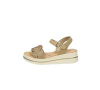 Valleverde V55102 Sandali Donna In Pelle, Soffice Sottopiede, Cinturino Alla Caviglia, Platform 5 Cm (Rame, Sistema Taglie Calzature EU, Adulto, Donna, Numero, Media, 39)