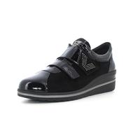 Valleverde VD205F Suede Noir Sneakers Confort per Donna in Naplak e Nabuk con Strappo (Taglia 37)