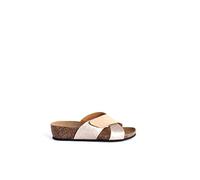 Valleverde VG1299 Sandali Ciabatte bio Scarpe Zeppa Strappo Donna Pelle 40/Beige