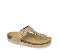 Valleverde VG7830IT Infradito Bio Donna Similpelle Sabbia Tacco Zeppa 3Cm Suola Gomma