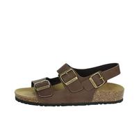 Valleverde VG9910 Sandali bio Scarpe Trekking Uomo in Pelle Marrone/46