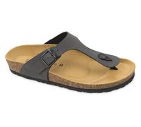 VALLEVERDE VG9930 CIABATTE INFRADITO SCARPE UOMO FIBBIA PELLE ECOPELLE NERO