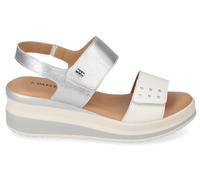 VALLEVERDE VGI322W SANDALI SCARPE DONNA STRAPPO PELLE NAPPA GOMMA BIANCO