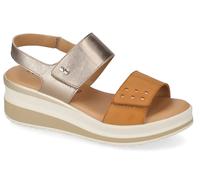 VALLEVERDE VGI322W SANDALI SCARPE DONNA STRAPPO PELLE NAPPA GOMMA CUOIO