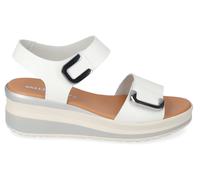 VALLEVERDE VGI350AF SANDALI SCARPE DONNA STRAPPO ECOPELLE PELLE ZEPPA BIANCO