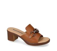 Valleverde VMI100M, Ciabatte da Donna con Zeppa e Accessorio Decorativo (Bianco, Sistema Taglie Calzature EU, Adulto, Numero, Media, 38)