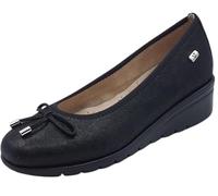 Valleverde VS10330A Camoscio Nero Ballerine per Donna in Nabuk Satinato (Taglia 37)