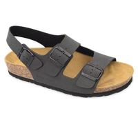 Valleverde VG9910 Sandali bio Scarpe Trekking Uomo in Pelle Nero/44