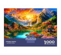 Valley Glow River 1000 Pezzi Puzzle Classico Ethereal Utopia Scenery Set Puzzle Cartone Spesso - Ultra Difficile, Relax E Creatività, Ideale Per Tempo Libero Indoor E Regali 52x38cm/1000pcs