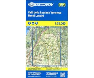 Valli della Lessinia Veronese. Monti Lessini. Carta topografica in scala 1:25.000. Ediz. multilingue: 059