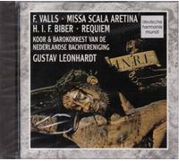 Valls: Missa Scala Aretina - Biber: Requiem / Gustav Leonhardt - CD