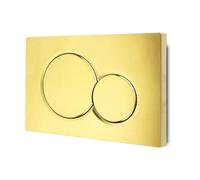 VALLVATER Piastra attuatore a doppio flusso compatibile con Geberit 115.770.46.6, oro lucido