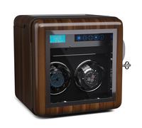 Klarstein Porta Orologi Uomo, Box Carica Batterie per Orologi Automatici, Scatola Orologi, Scatola Porta Orologi con Mantenitore di Carica, Scatola del Tempo per Orologi 5 TDP, 3 Modalità di Rotazione