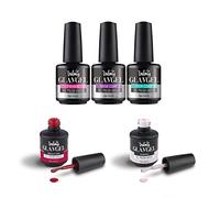 VALMY GlamGel Collezione Iniziazione Gel Polish UV/LED, Smalto Semipermanente, Colori a Lunga durata, Asciugatura Rapida, Luminosità Intensa: Primer, Base e Top Coat, Seduzione, Cannes (15 ml per