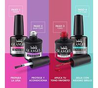 Valmy GlamGel Top Coat, Smalto Sigillante con Gloss per una Finitura Professionale e di Lunga Durata, Indicato per per Smalto SemiPermanente (15 ml)