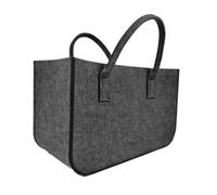 Valo VK000401 - Borsa pieghevole in feltro, in legno, colore grigio