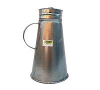 Valoak Brocca Scalda Acqua Grande | Caraffa Rustica per Acqua e Altri Liquidi | in Rame Zincato da 11,5x22 cm ed Altezza 37 cm | Made in Italy