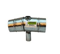 Valoak Raccogli Fichi d'India | Attrezzo per Raccolta Frutti Spinosi | in Rame Zincato e Lunghezza da 18.5 cm | due Bocche la Superiore da 6 cm ed Inferirore da 6,5 cm | Manico da 5 cm | Made in Italy