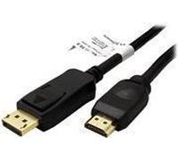 Valore - Cavo video - DisplayPort / HDMI - DisplayPort (M) a HDMI (M) - 7,5 M - schermato - Black NEW