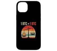 Valore di uguaglianza di Bitcoin 1BTC = 1BTC libertà monetaria bitcoin Custodia per iPhone 14 Plus