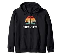 Valore di uguaglianza di Bitcoin 1BTC = 1BTC libertà monetaria Bitcoin Felpa con Cappuccio