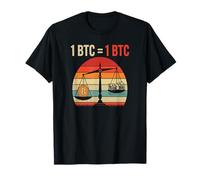 Valore di uguaglianza di Bitcoin 1BTC = 1BTC libertà monetaria Bitcoin Maglietta