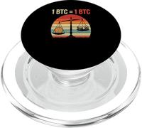 Valore di uguaglianza di Bitcoin 1BTC = 1BTC libertà monetaria bitcoin PopSockets PopGrip per MagSafe