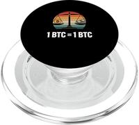 Valore di uguaglianza di Bitcoin 1BTC = 1BTC libertà monetaria bitcoin PopSockets PopGrip per MagSafe