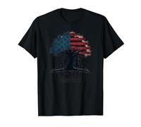 Valori della Famiglia Volante Bandiera Maglietta, Uomo, Nero, 6XL