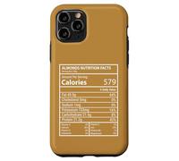 Valori nutrizionali delle mandorle Macro Tracker Funny Nut Label Design Custodia per iPhone 11 Pro